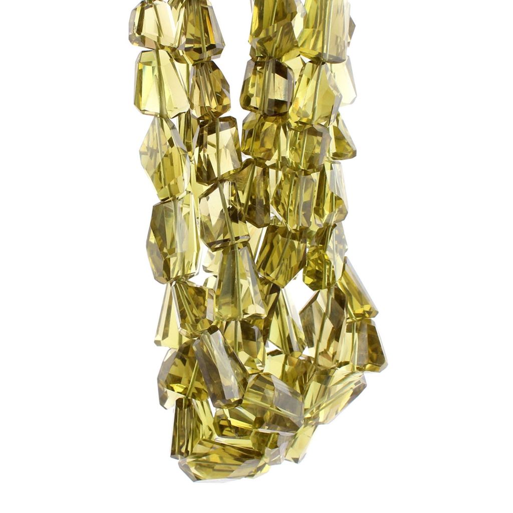 High Quality Lemon Quartz Faceted Tumble 18 Strands Beads