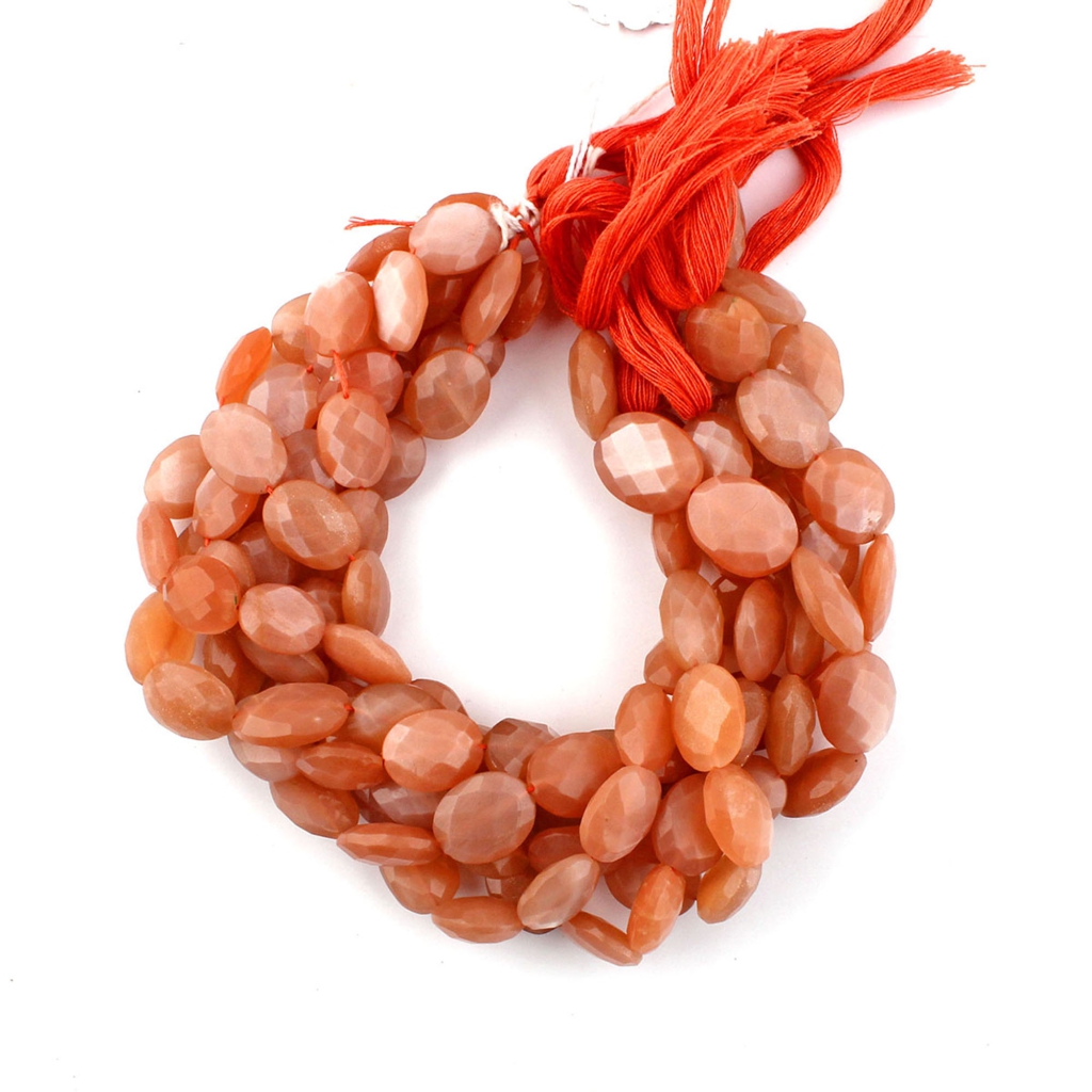 Wholesale Peach Moonstone Gemstone Handmade Strands Beads
