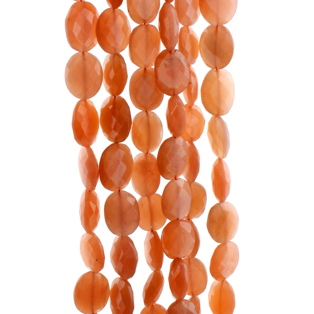 Wholesale Peach Moonstone Gemstone Handmade Strands Beads