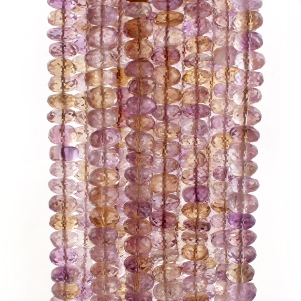 Multi Quartz Round 8-9mm Faceted Gemstone 15 Strands Beads