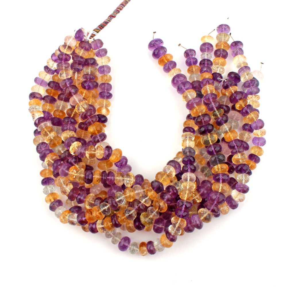 10-13mm Round Multi Quartz Handmade 8 Strands Beads 14 Inches