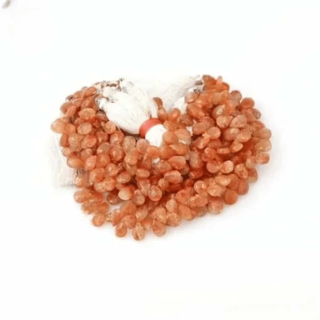 Sunstone Pear Shape Beads, 7 Strands Beads 7.5-12 mm Approx.