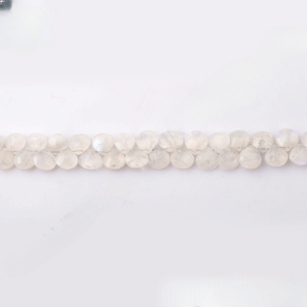 Moonstone Beads, Rainbow Moonstone Pear Shape Gemstone Beads 7-11mm 5 Strands