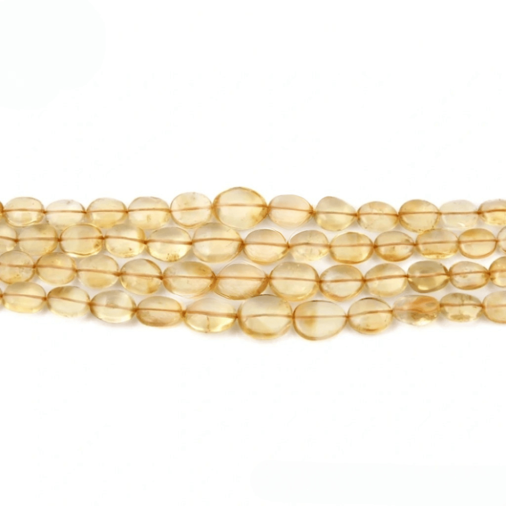 Natural Citrine Necklace Beaded 6.5-18mm Approx Mala
