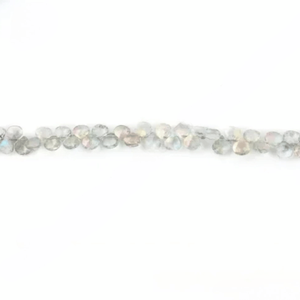 Aura Quartz Heart Shape Beads, Faceted Aura Quartz Beads, 7mm Approx Aura Quartz