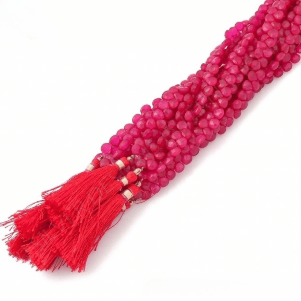 Pink Quartz Beads, Pink Quartz Pear Shape Gemstone Beads 7.5-8mm Approx 18 Strands, Pink Beads, Quartz Beads