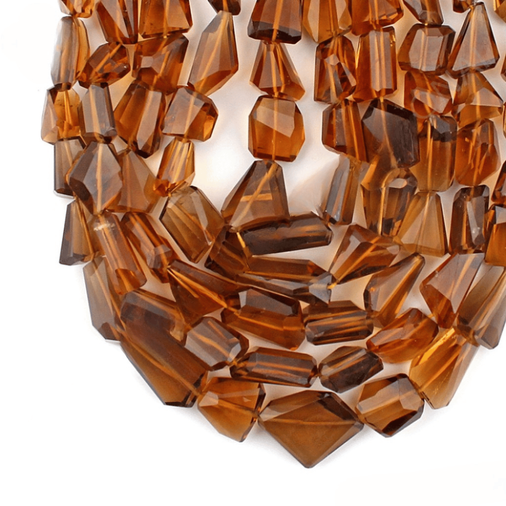 Top Quality Honey Quartz Tumble Shape Gemstone 7 Strands Beads