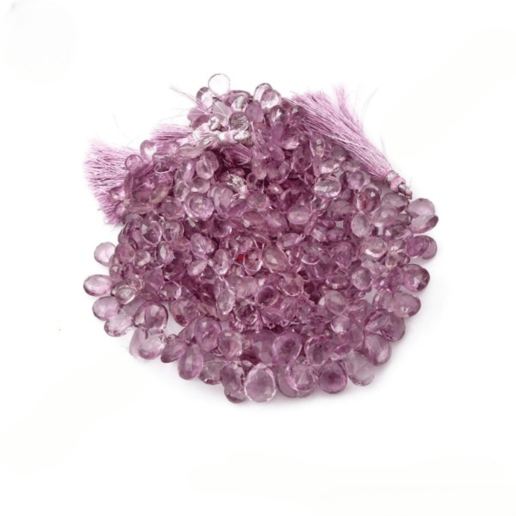 Natural Amethyst Pear Shape Gemstone Beads 7.5-15mm Approx
