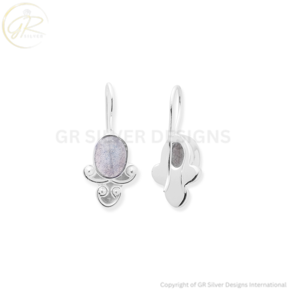Labradorite Earrings by GR Silver Designs