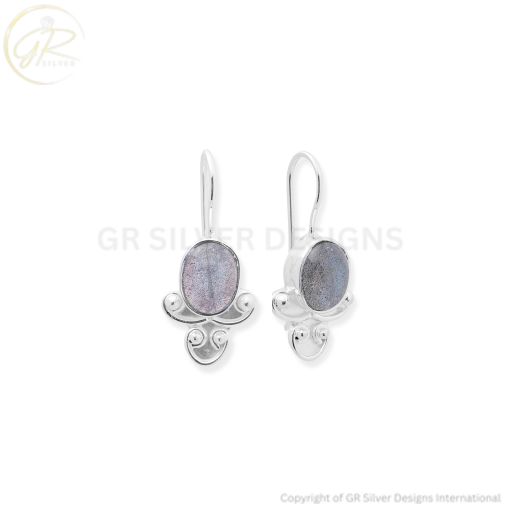 Labradorite Earrings by GR Silver Designs