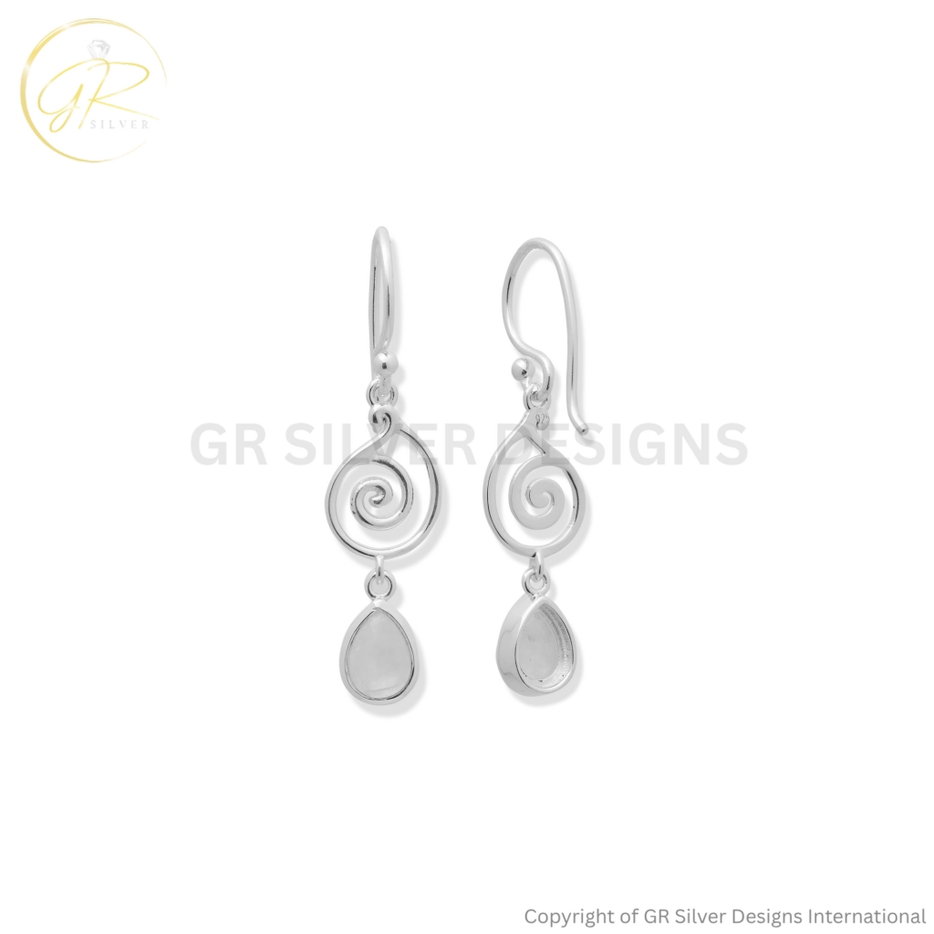 Rainbow Moonstone Dangle Earrings For Women