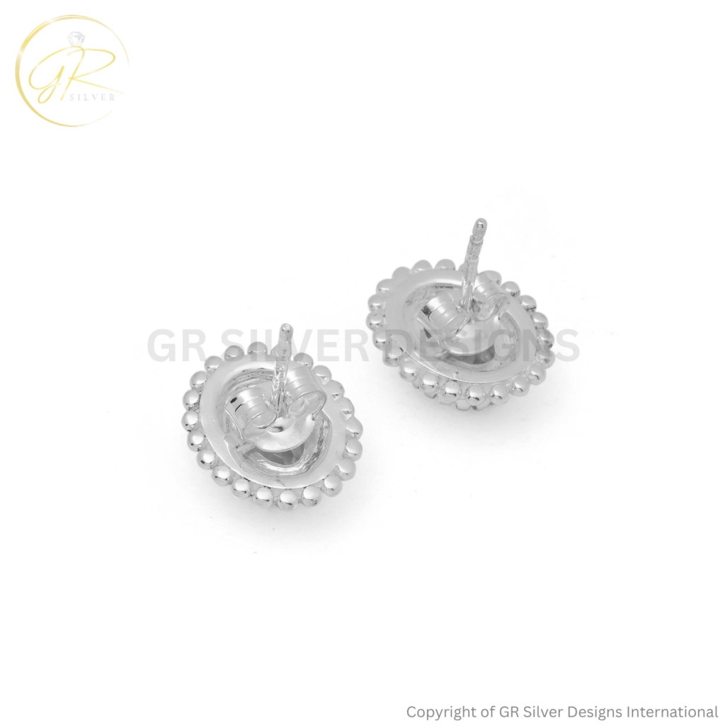 Blue Topaz Studs Earrings For Women