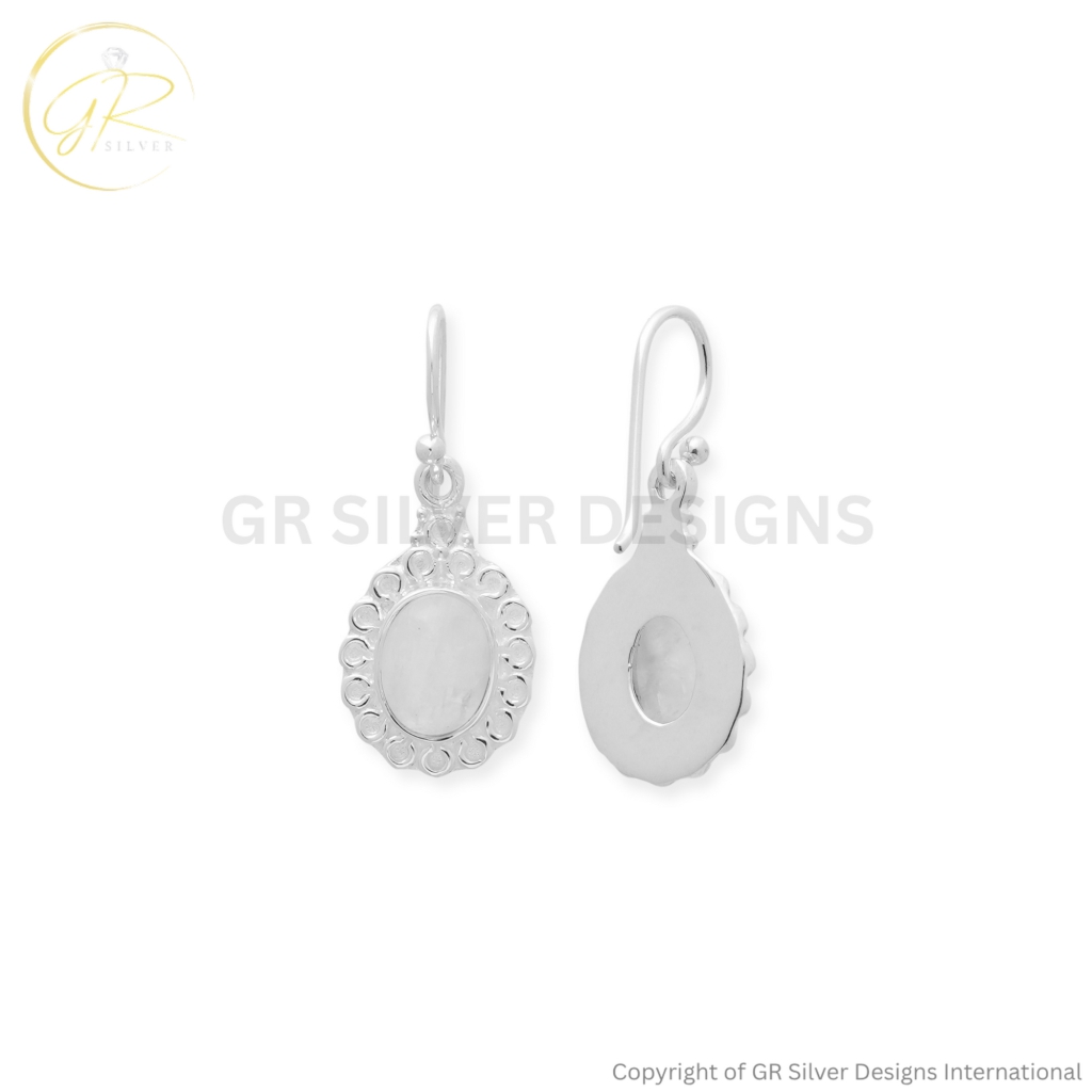 Rainbow Moonstone Dangle Earrings Jewelry For Women