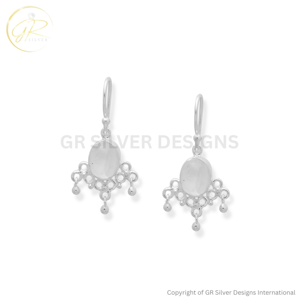 Rainbow Moonstone Earrings