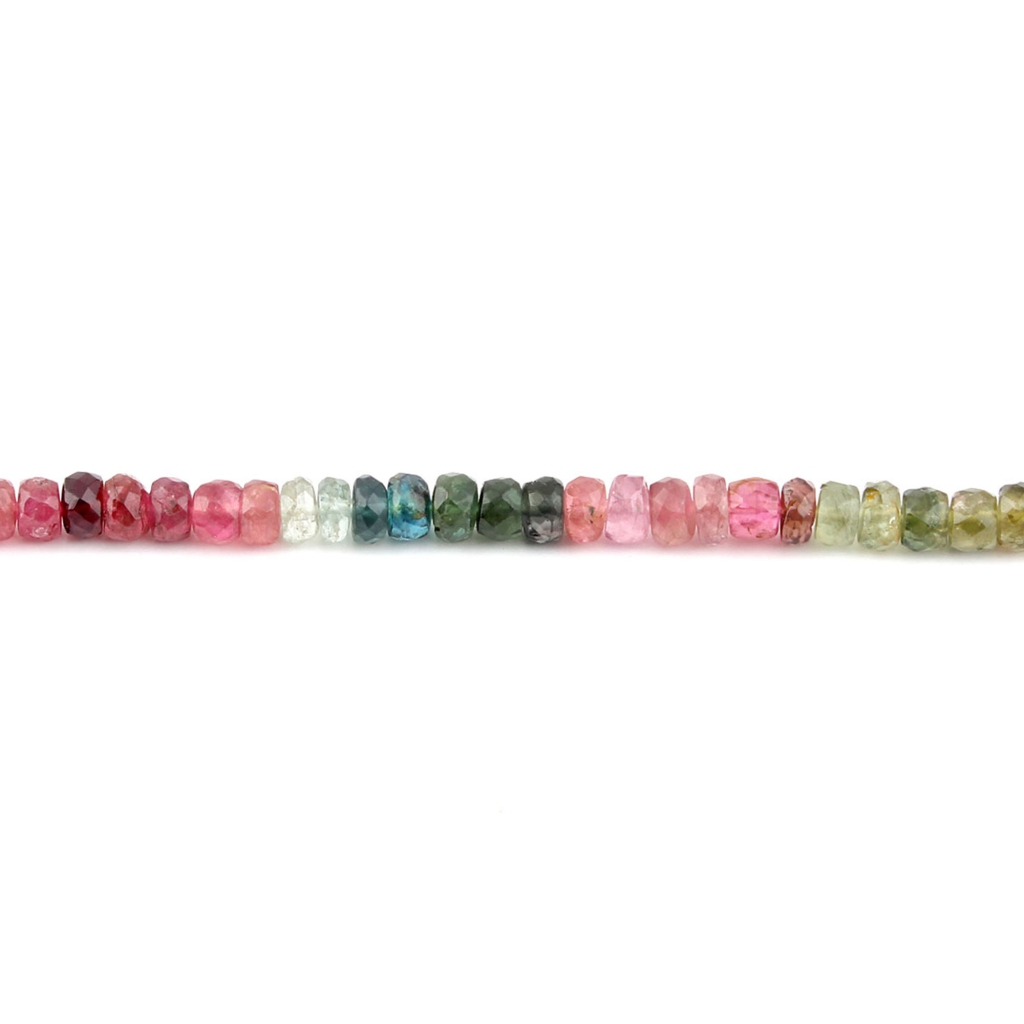 Natural Multi Tourmaline 6mm Round Gemstone Beads For Jewelry
