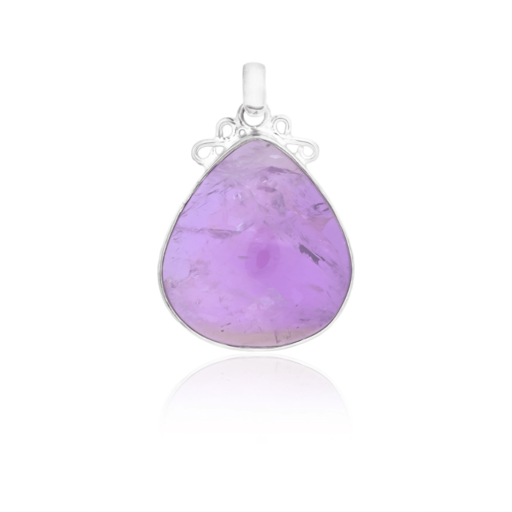 Natural Ametrine Cabochon Sterling Silver Designer Pendant