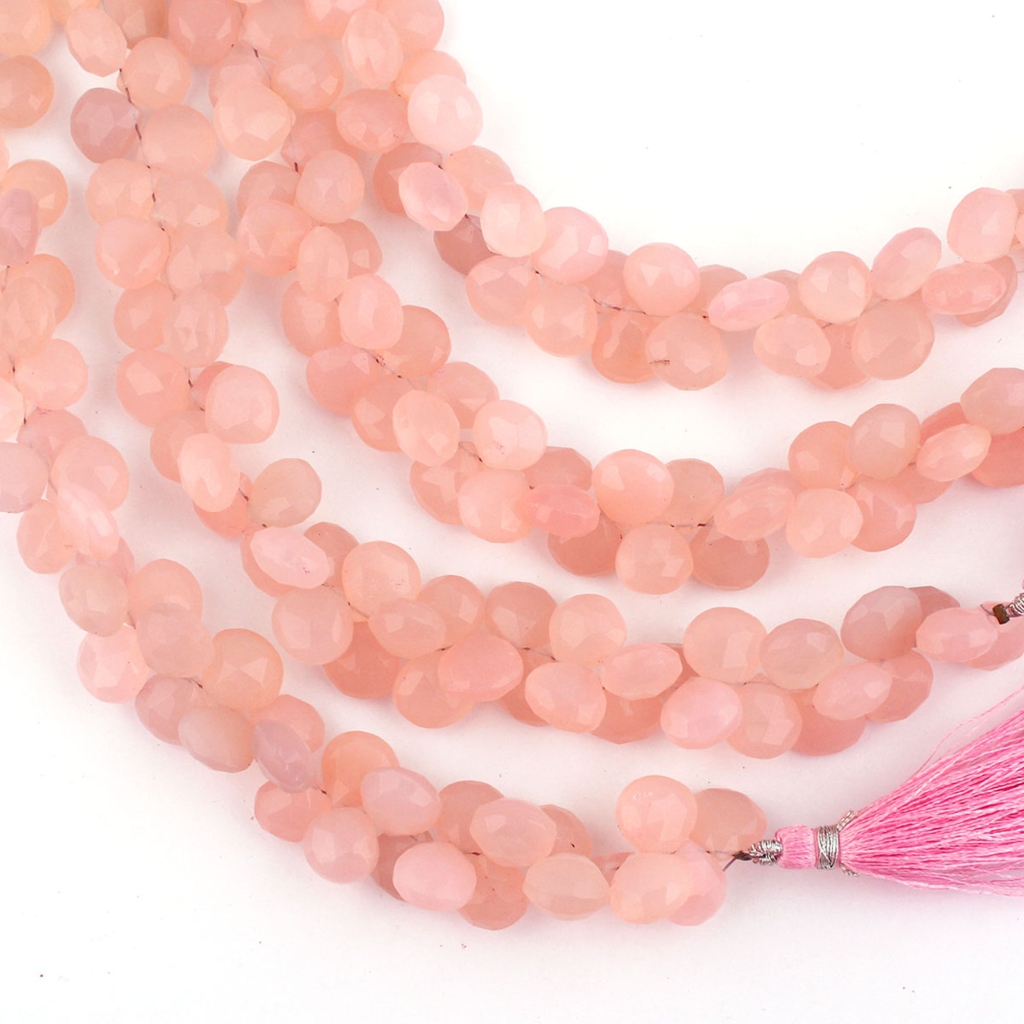 Top Quality Rose Quartz Heart Shape 10-12mm Gemstone Beads