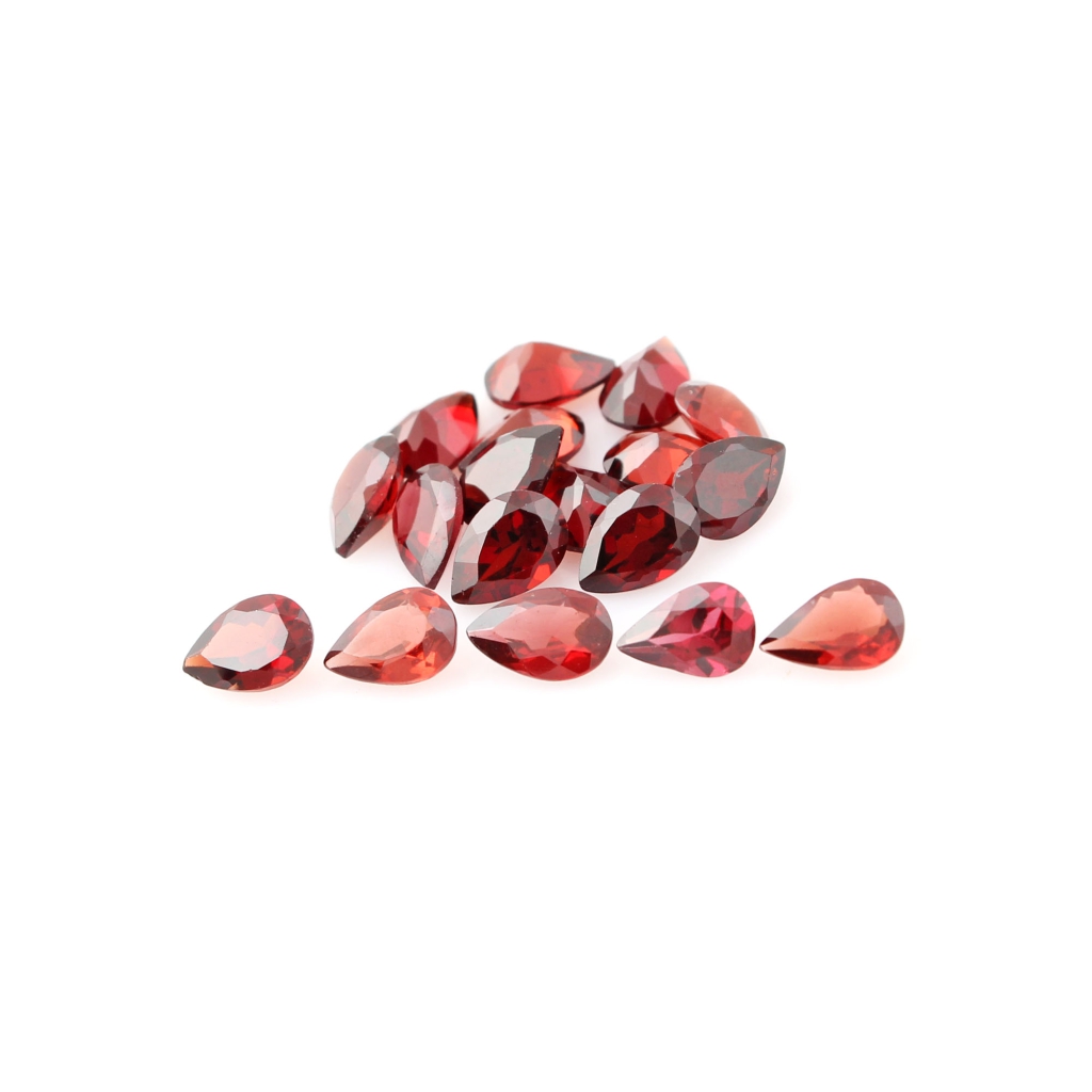 Natural Garnet 4x6mm Pear Shape Loose Gemstone