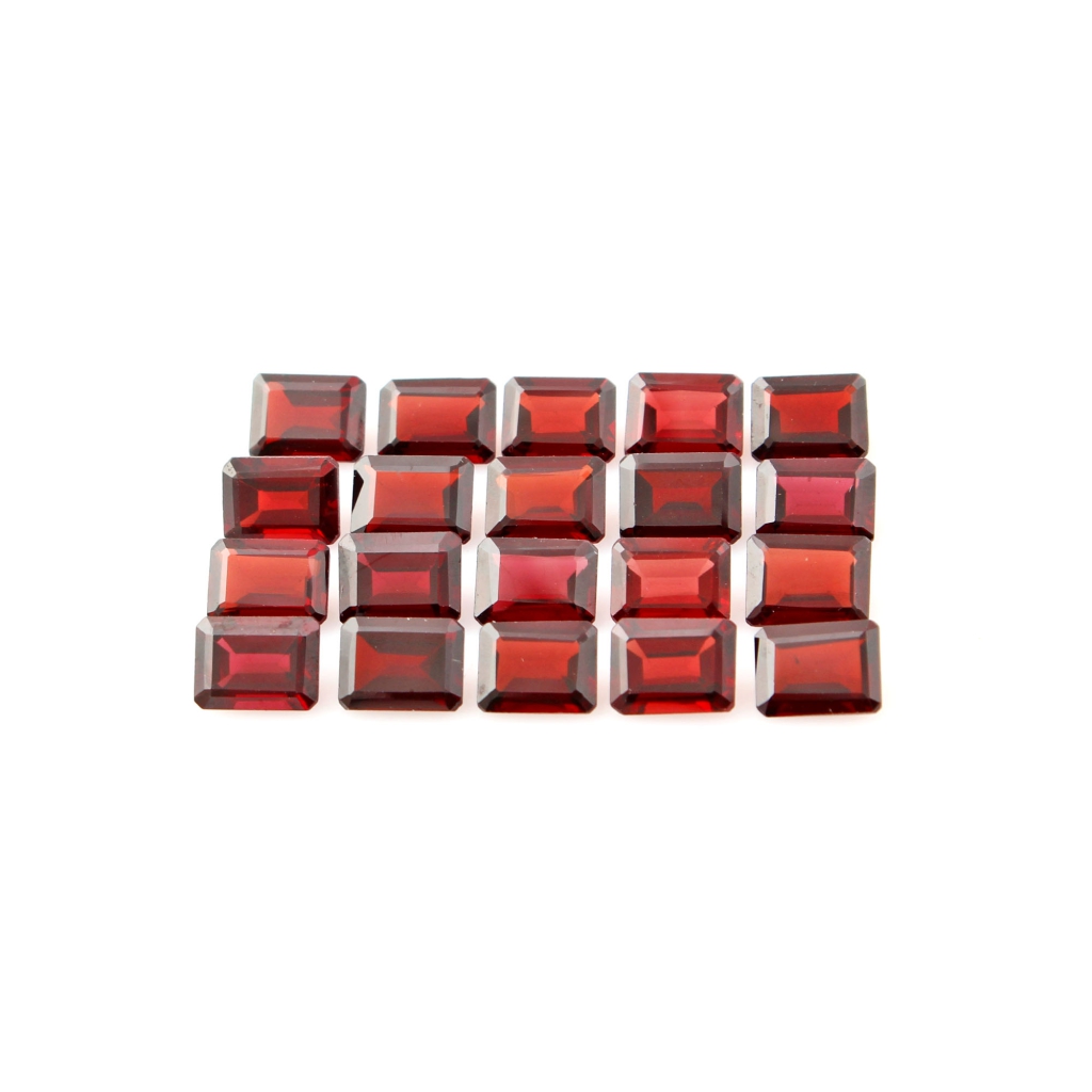Natural Garnet 6x8mm octagon Loose Gemstone