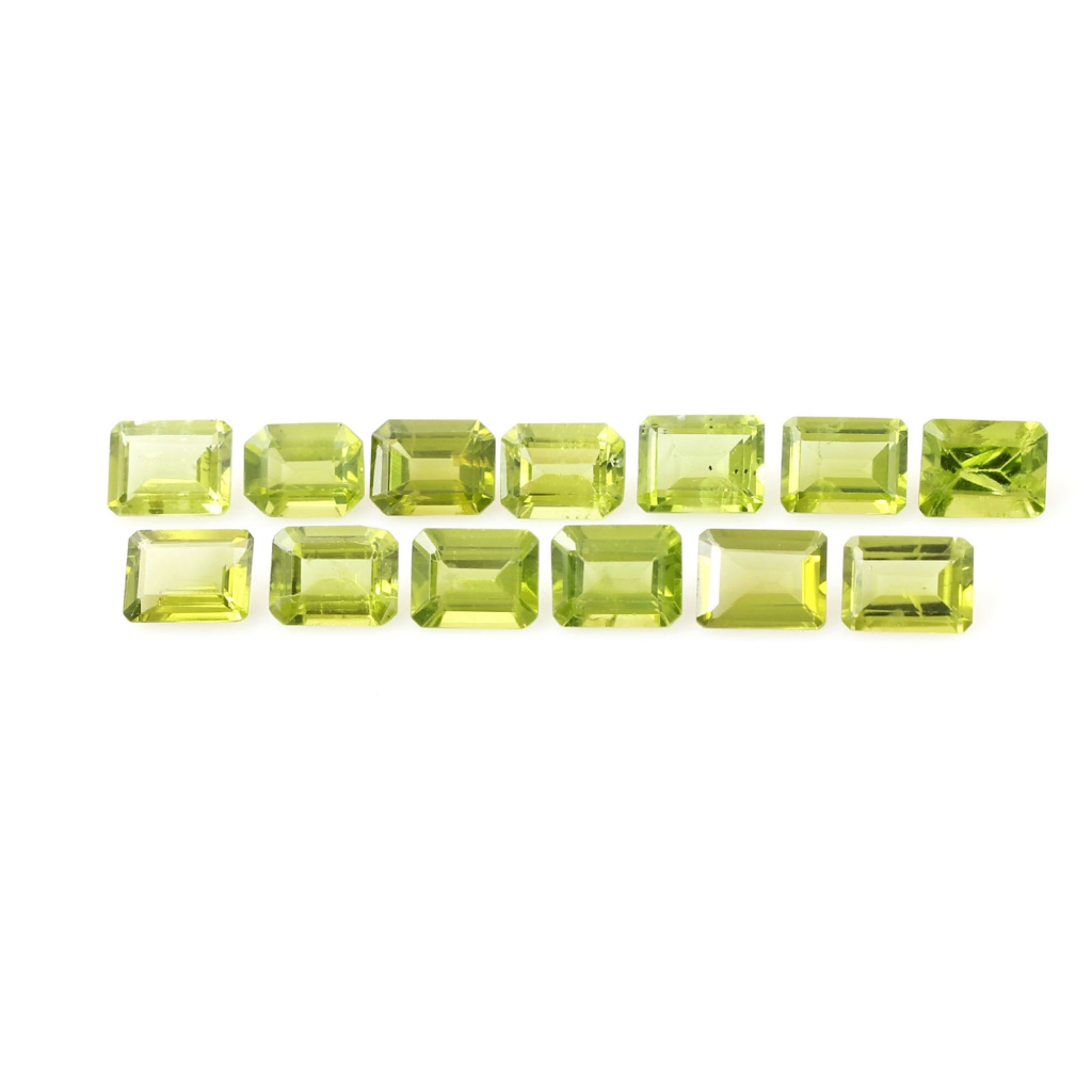 7x9mm Octagon Shape Natural Peridot Loose Gemstone