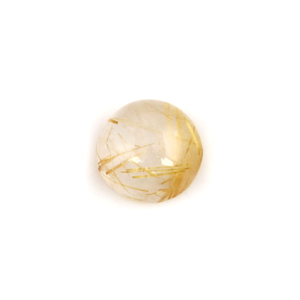 Natural Golden Rutile 9mm Round Gemstone