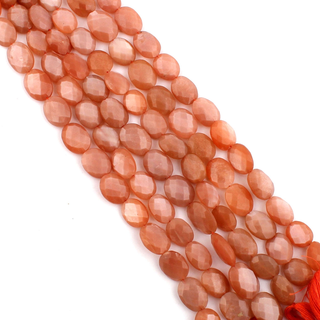 Wholesale Peach Moonstone Gemstone Handmade Strands Beads