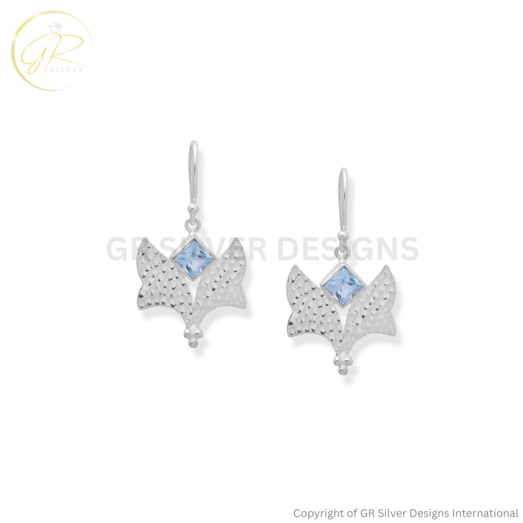 Blue Topaz Birthstone Earrings