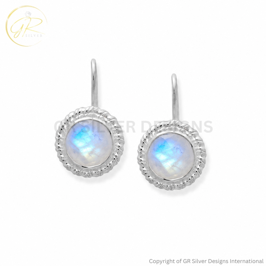 Rainbow Moonstone Earrings For Women