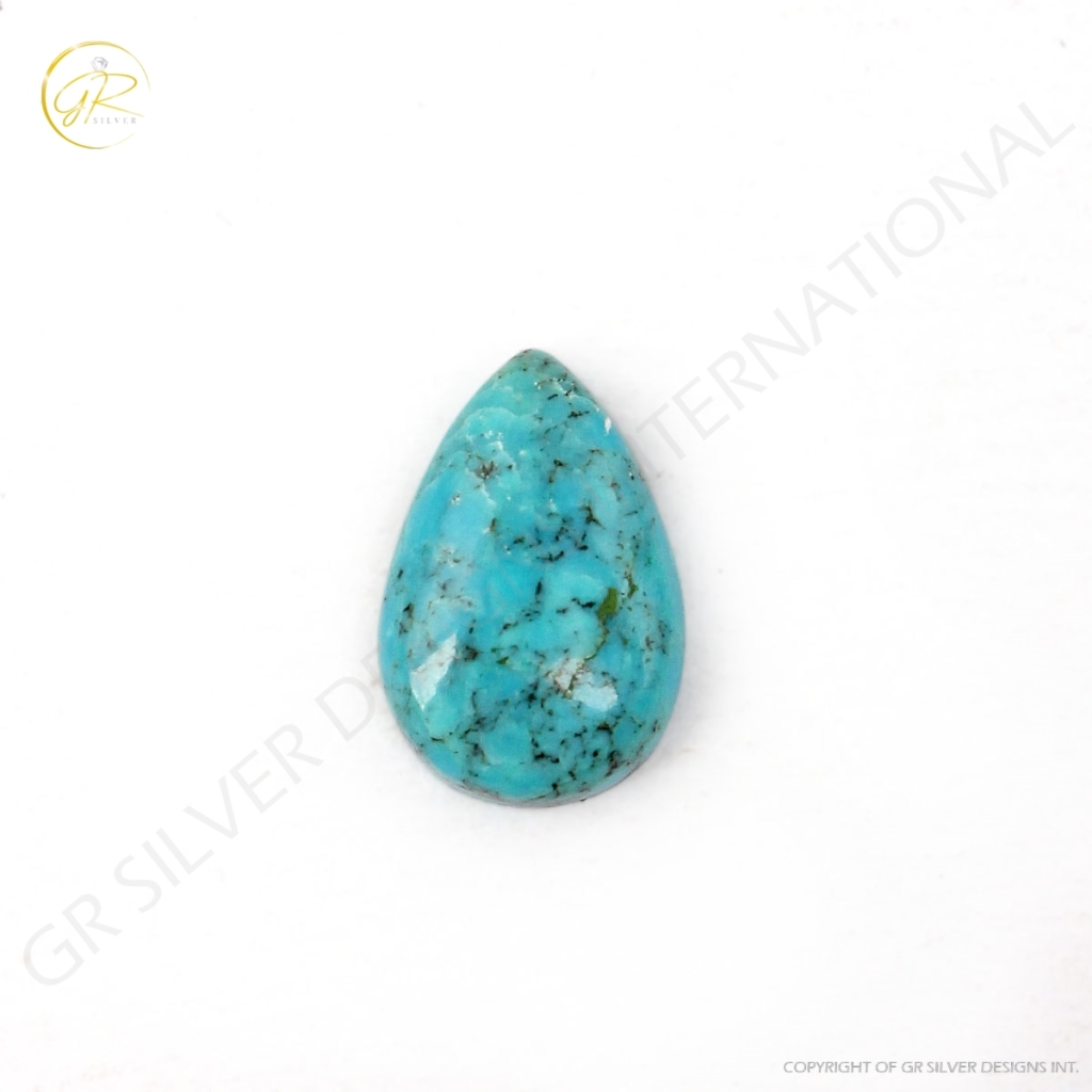 Tibetan Turquoise Pear Cabochon Loose Gemstone 8x10mm