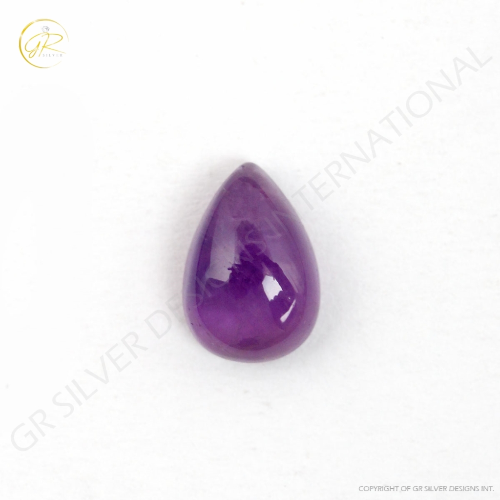 Natural African Amethyst Pear Loose Gemstone 8x12mm