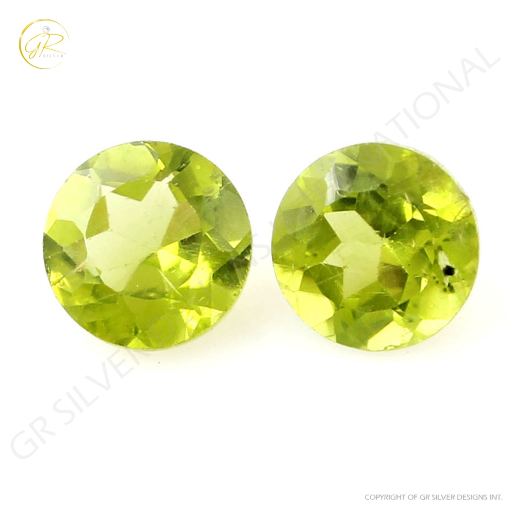 Natural Peridot 8mm Round Loose Gemstone