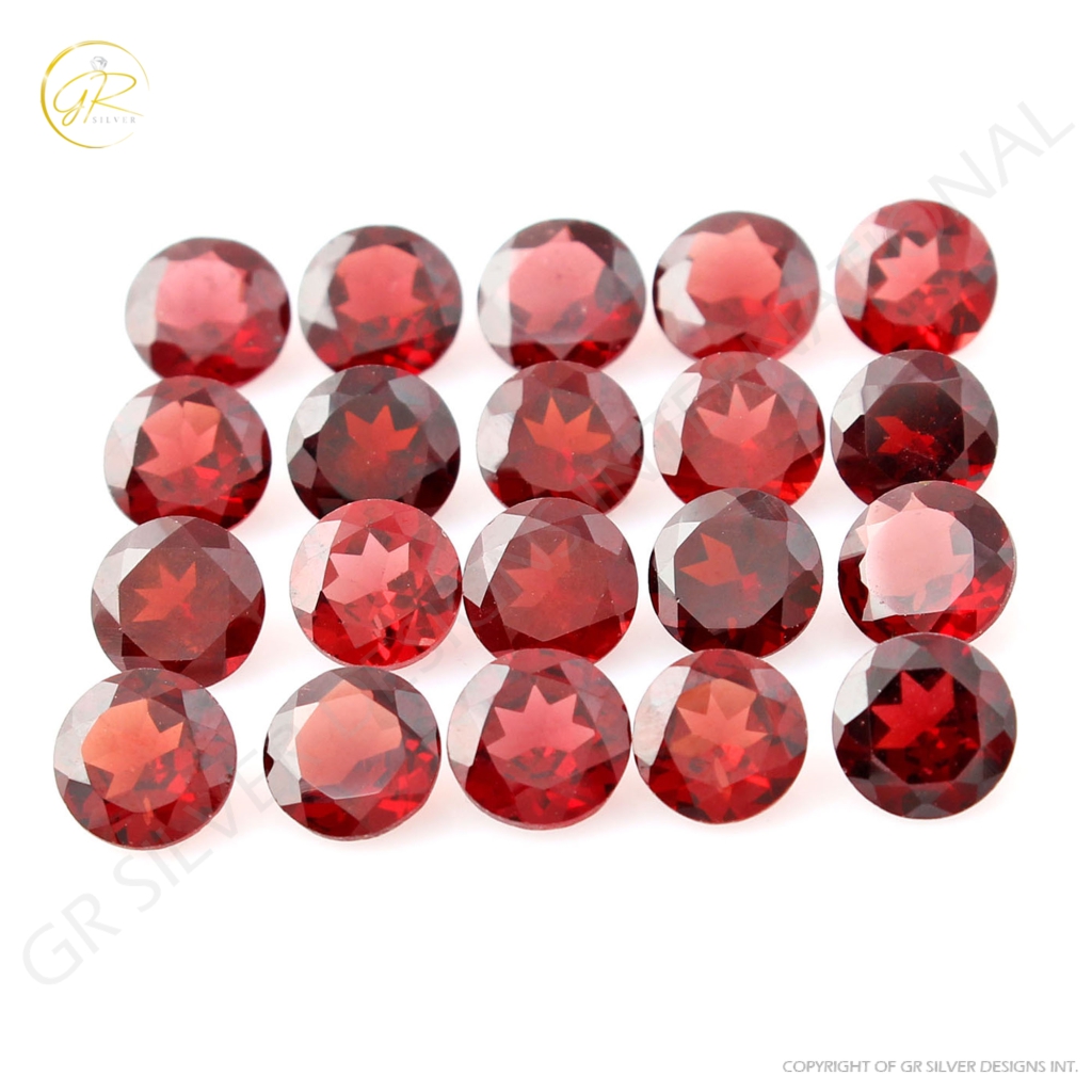 Natural Garnet 7mm Round Loose Gemstone