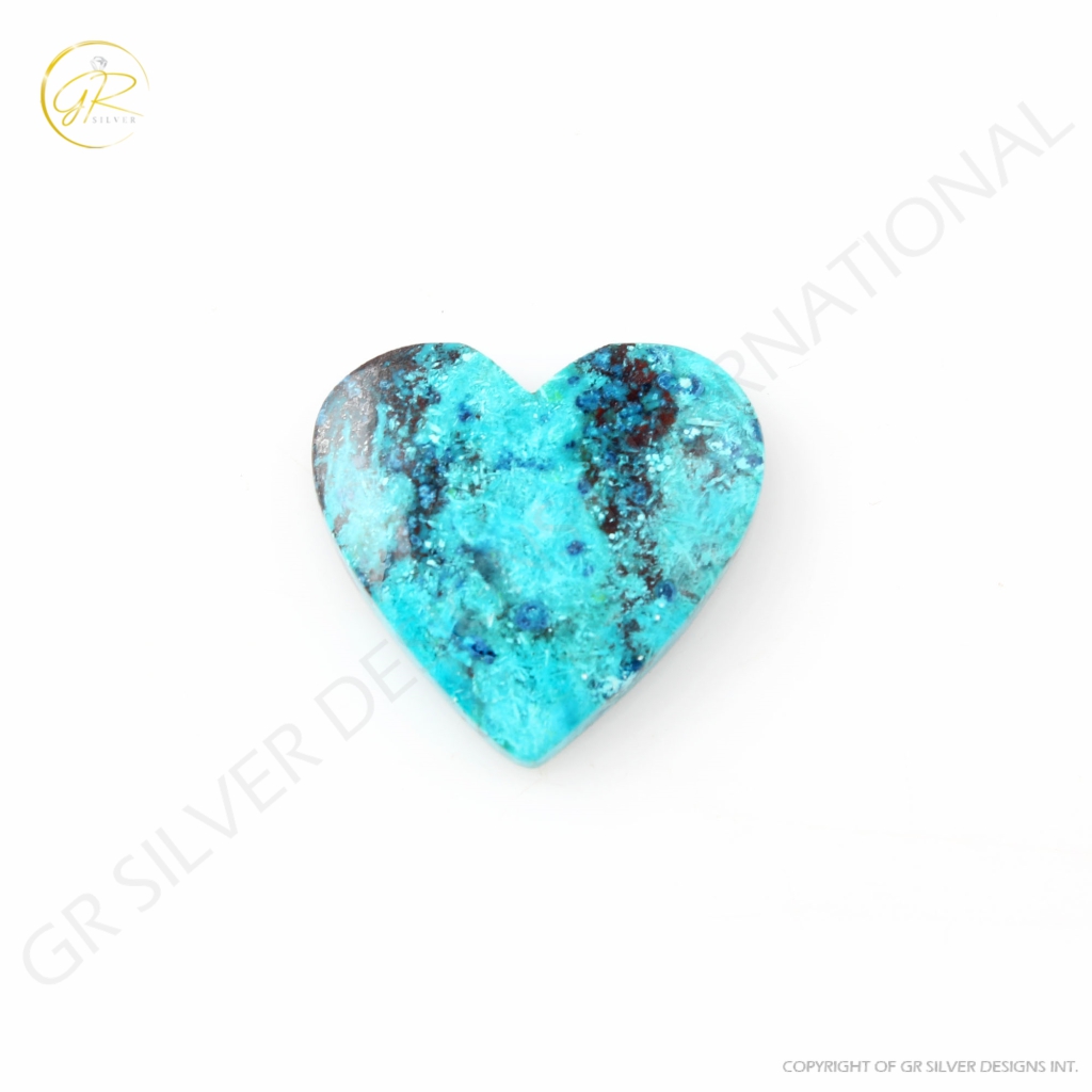 Natural Chrysocolla Gemstone, 27.8ct Chrysocolla Gemstone Cabochon