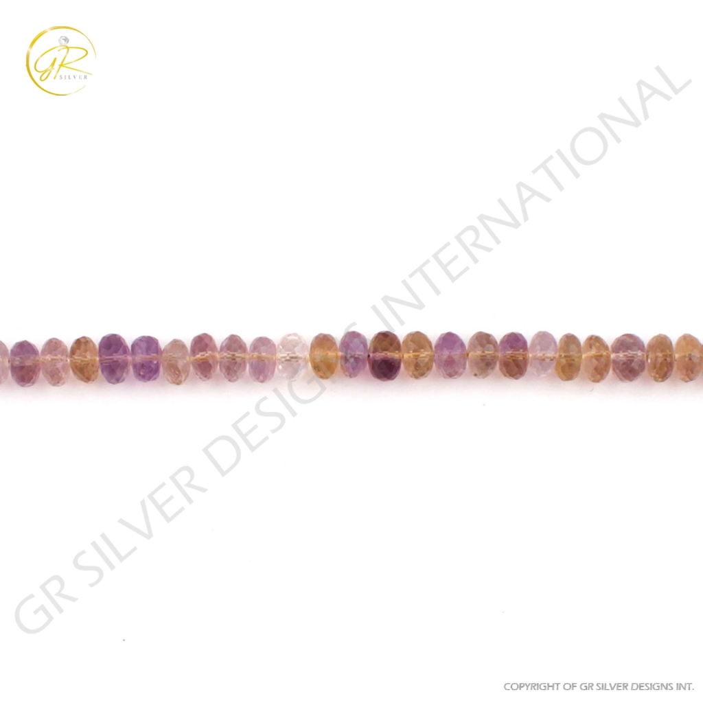 Multi Quartz Round 8-9mm Faceted Gemstone 15 Strands Beads