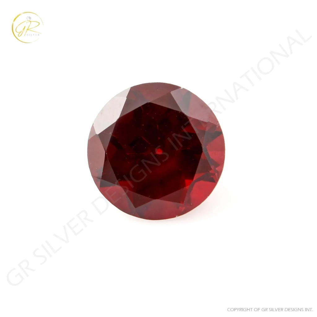 Natural Garnet Gemstone, Garnet 11mm Round Normal Cut Loose Gemstone