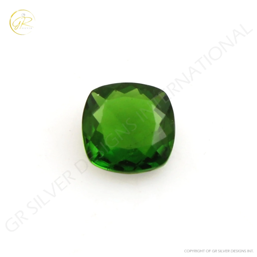 Natural chrome Diopside 5mm Cushion Gemstone