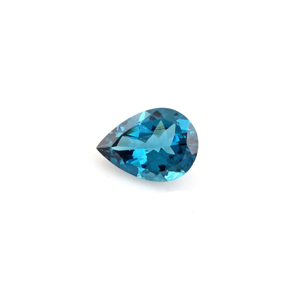 9x14mm Pear Shape London Blue Topaz Loose Gemstone