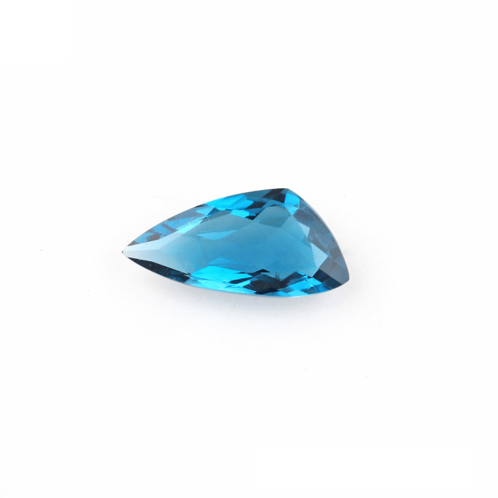 2pair Fancy Shape London Blue Topaz Stone