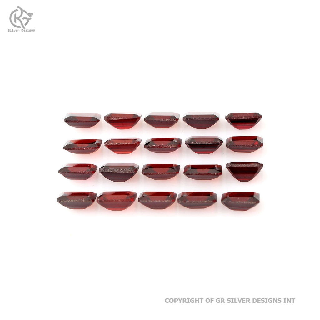 Natural Garnet 6x8mm octagon Loose Gemstone