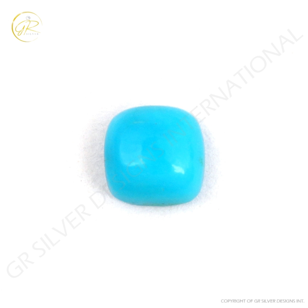 Natural American Turquoise Cushion Loose Gemstone 6x6mm