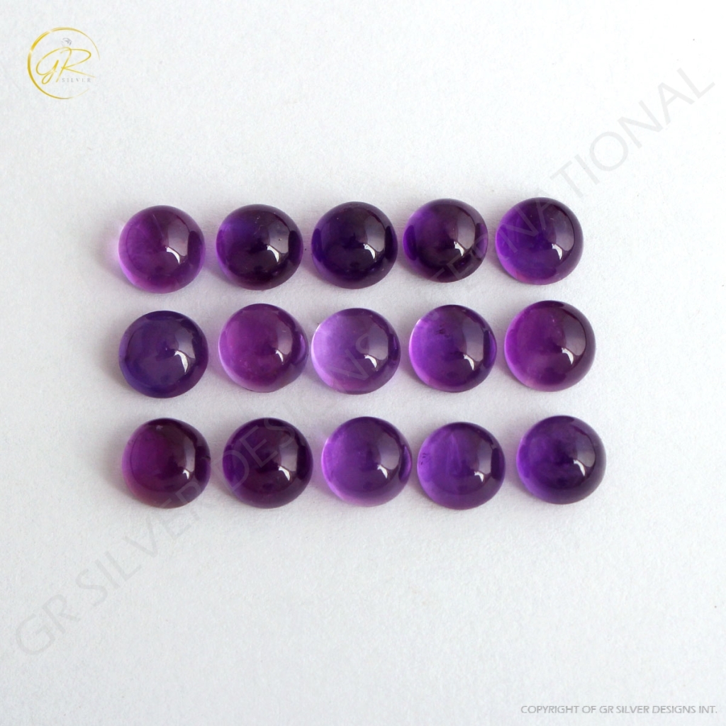 Natural African Amethyst Round Loose Gemstone 8x8mm