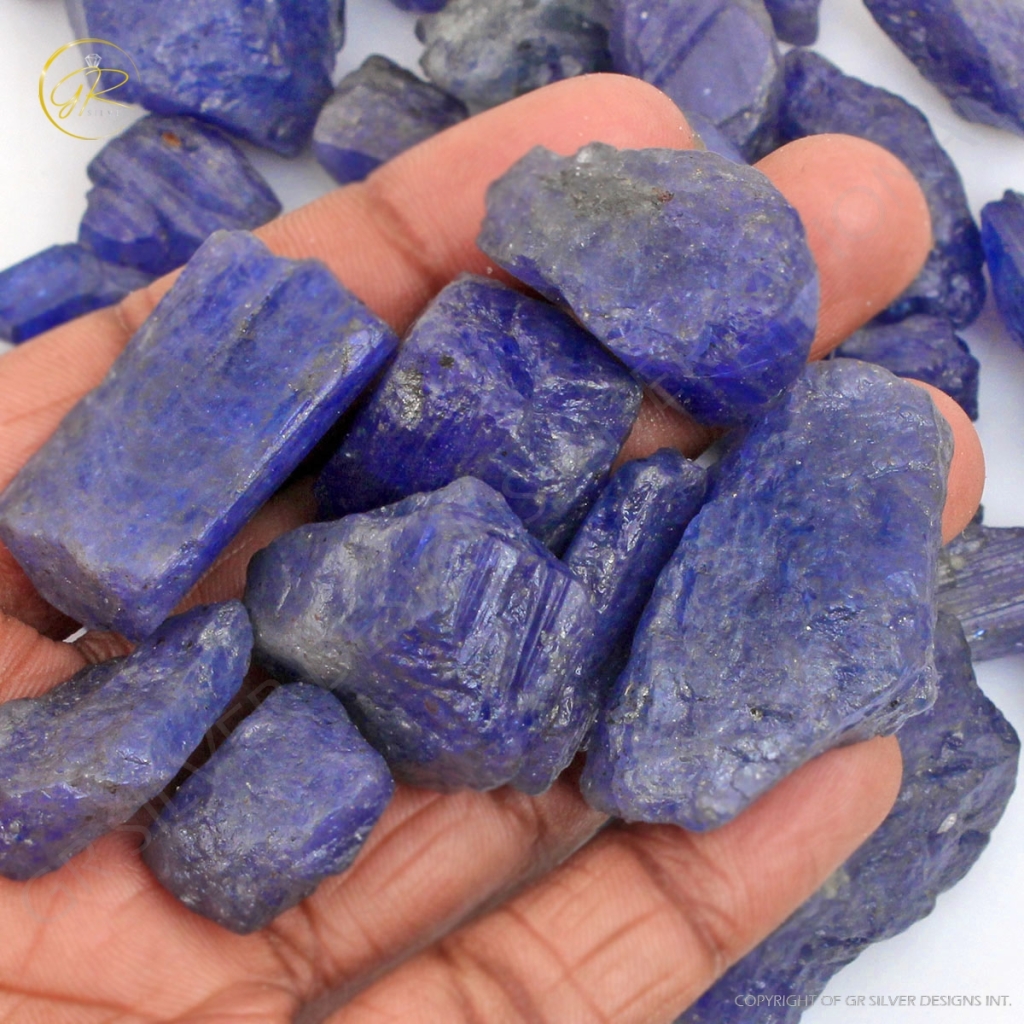 Natural Tanzanite Rough Loose Mineral Gemstone