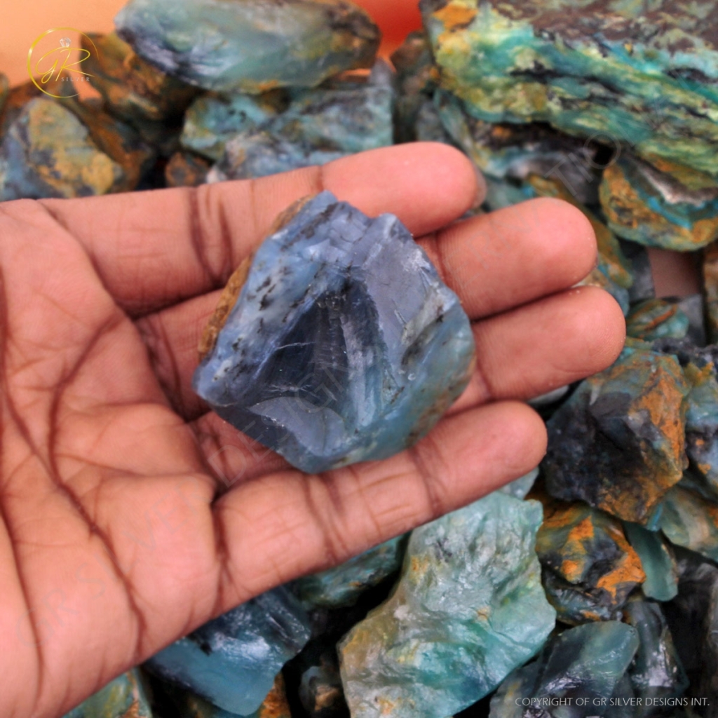 Natural Andean Peruvian Opal Rough Loose Mineral Gemstone