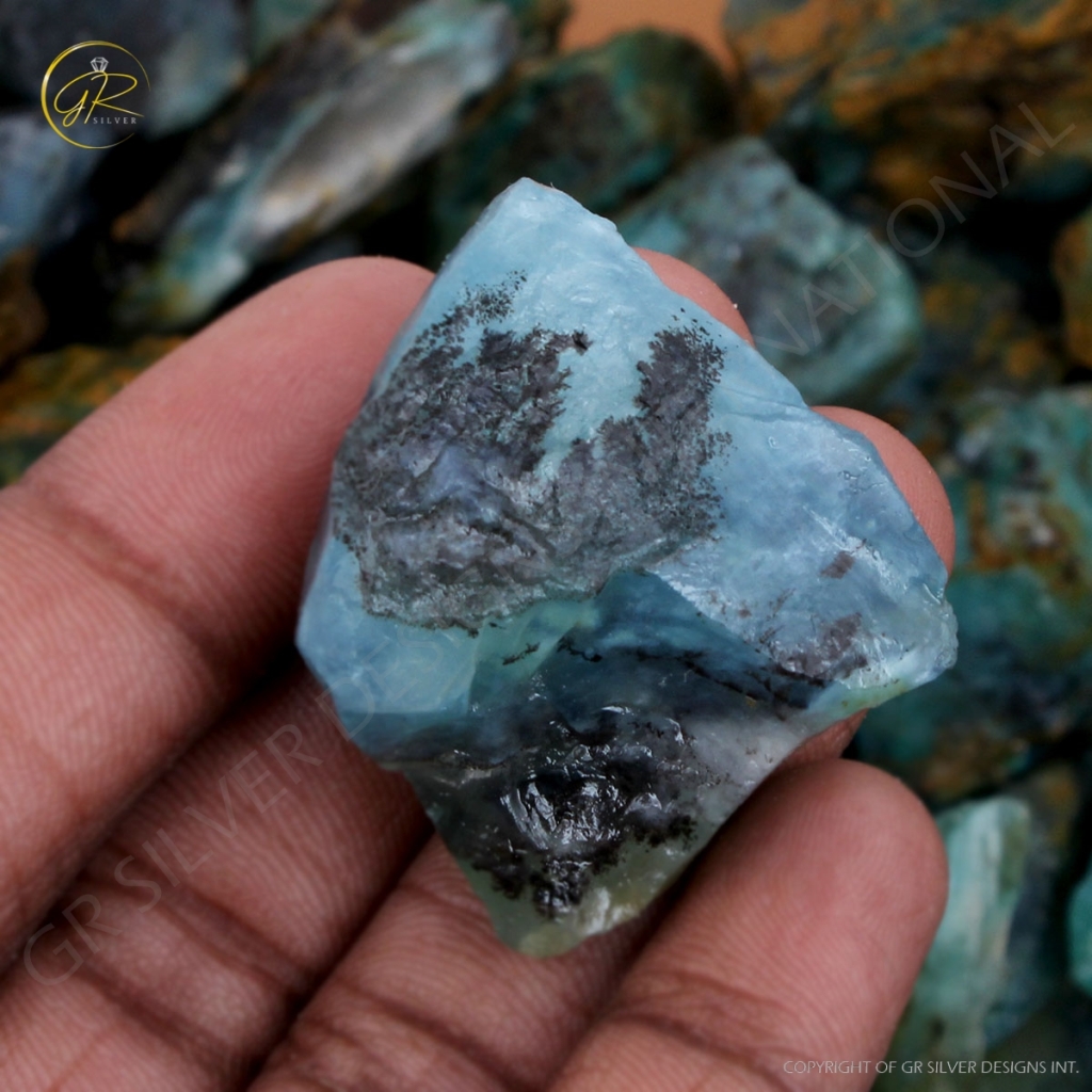 Natural Andean Peruvian Opal Rough Loose Mineral Gemstone