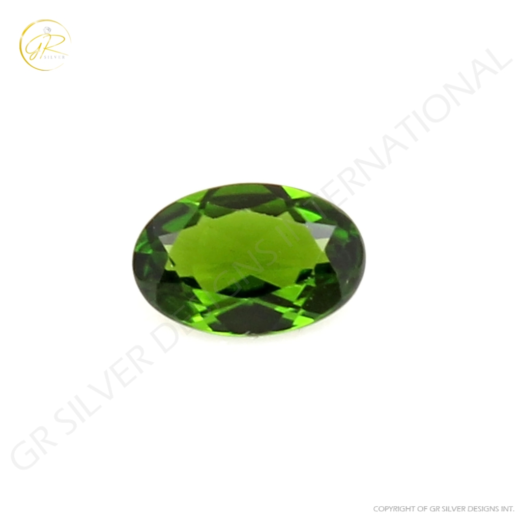 4x6mm Oval Natural Chrome Diopside Loose Gemstone