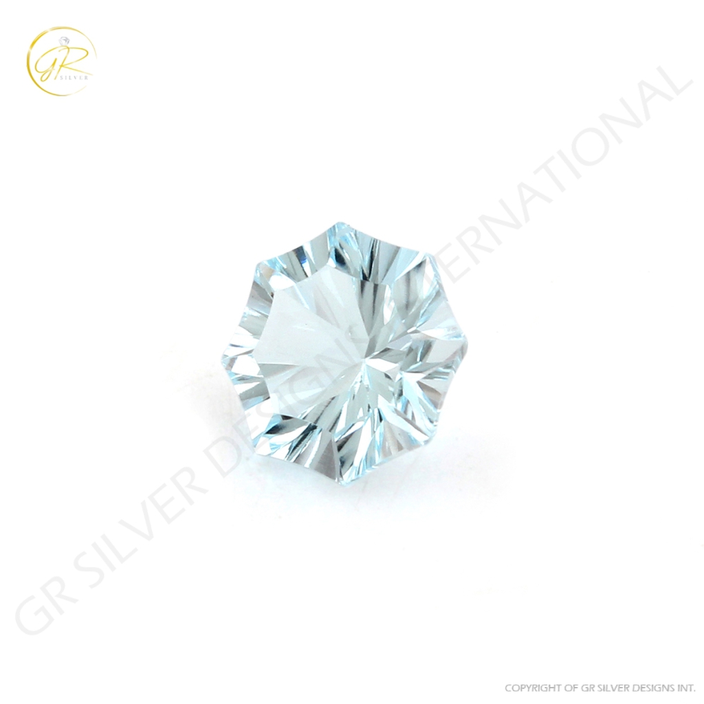 9mm Round Shape Blue Topaz Loose Gemstone For Jewelry Making