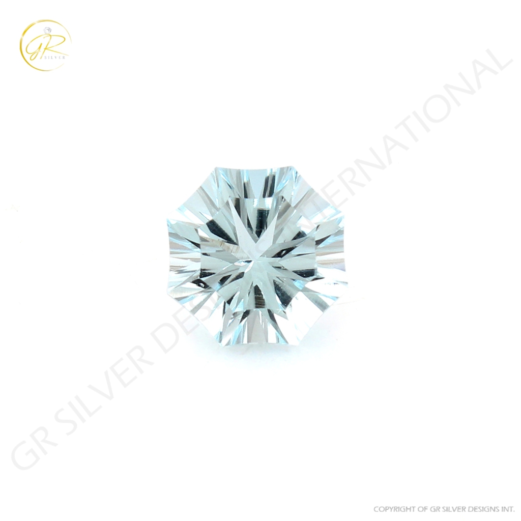 9mm Round Shape Blue Topaz Loose Gemstone For Jewelry Making