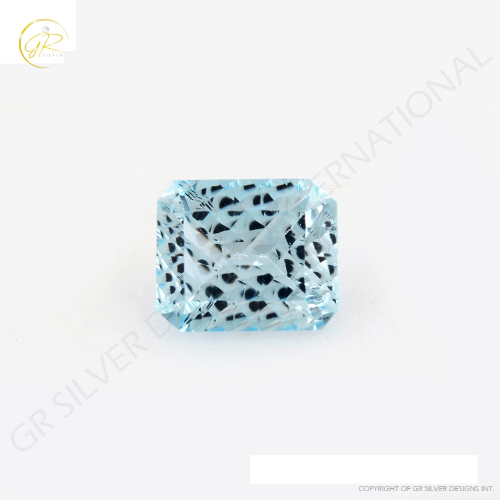 Natural sky Blue Topaz Octagon Shape Loose Gemstone