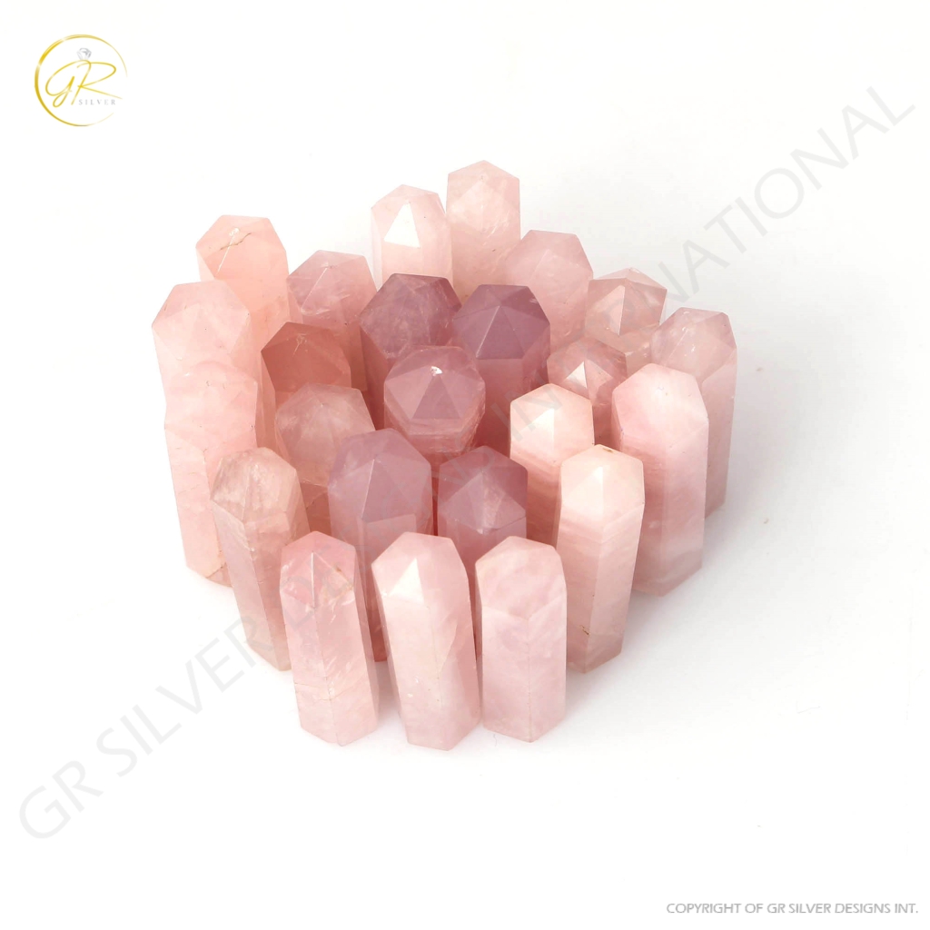 Rose Quartz Towers Points Obelisk Healing Crystals Gemstone