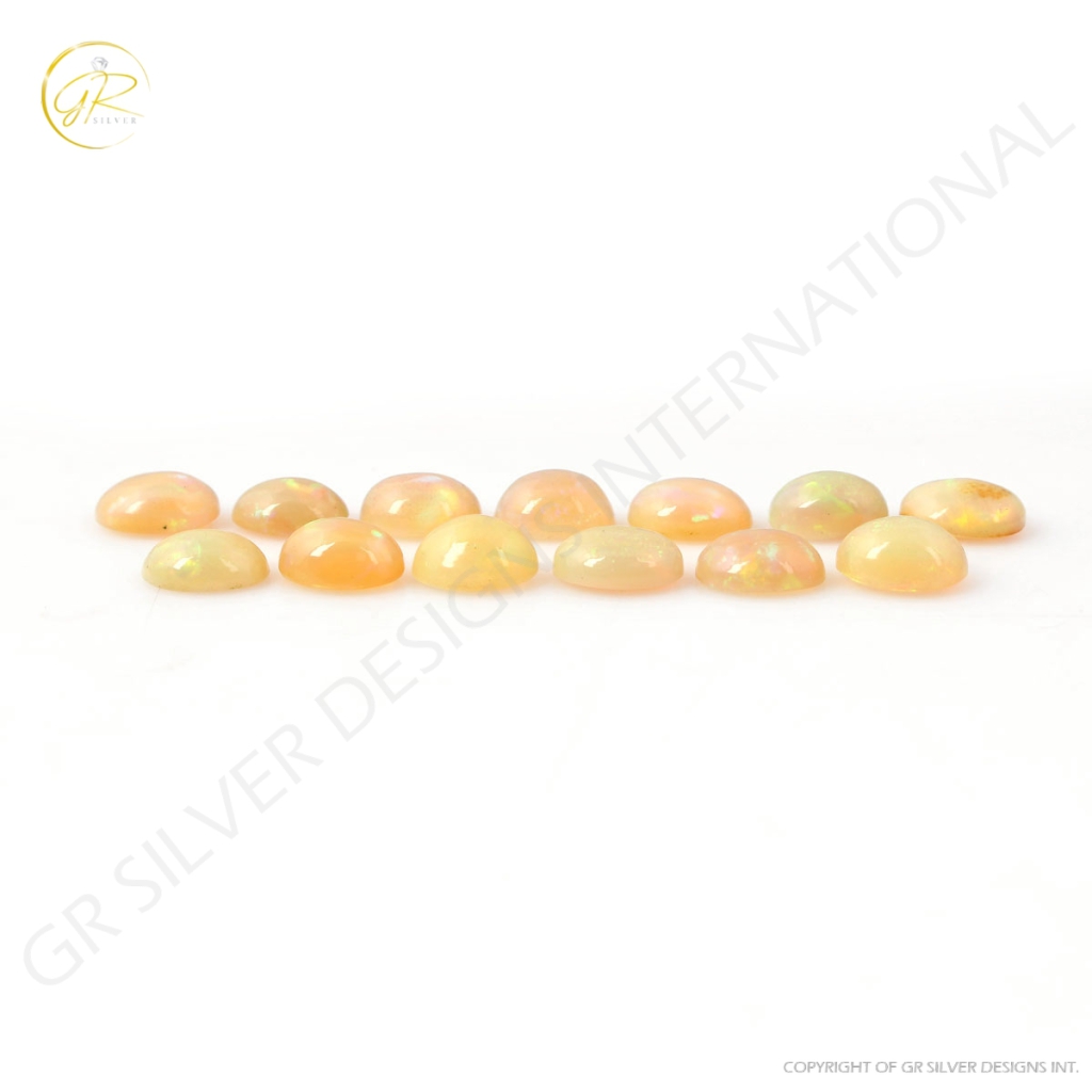 Natural Ethiopian opal 7x9mm Oval Shape Loose Gemstone